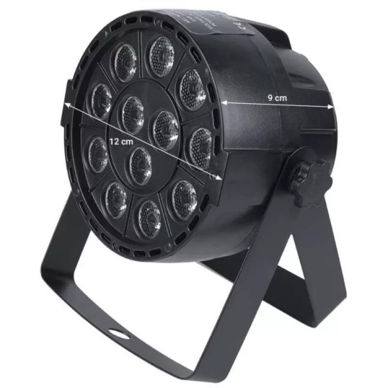 LIGHT4ME P12 LED PAR RGBW – Prožektorius LED RGBW su nuotolinio valdymo pultu