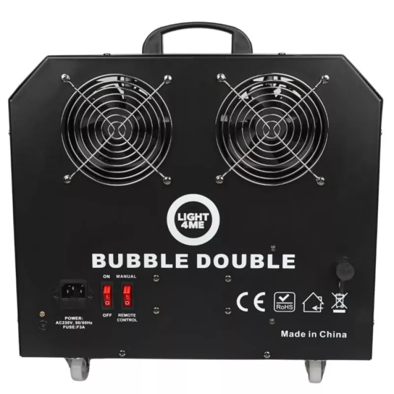LIGHT4ME BUBBLE DOUBLE - Burbulų mašina 300W su belaidžiu nuotolinio valdymo pulteliu