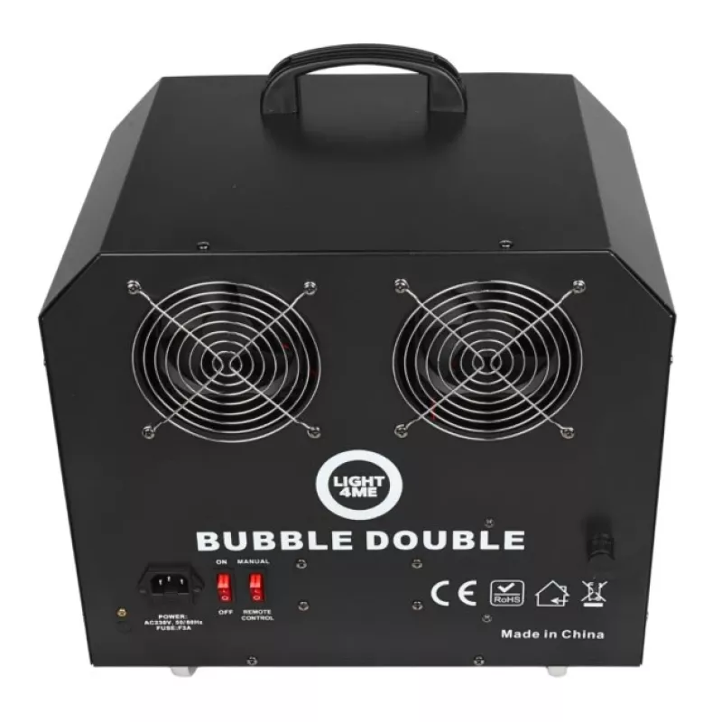 LIGHT4ME BUBBLE DOUBLE - Burbulų mašina 300W su belaidžiu nuotolinio valdymo pulteliu