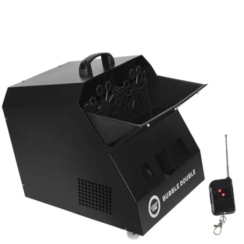 LIGHT4ME BUBBLE DOUBLE - Burbulų mašina 300W su belaidžiu nuotolinio valdymo pulteliu