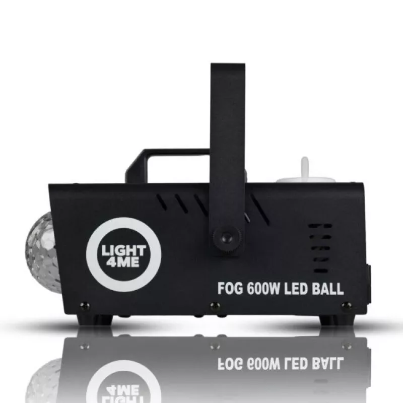 LIGHT4ME FOG 600W LED BALL - Dūmų mašina su LED rutuliu ir nuotolinio valdymo pultu