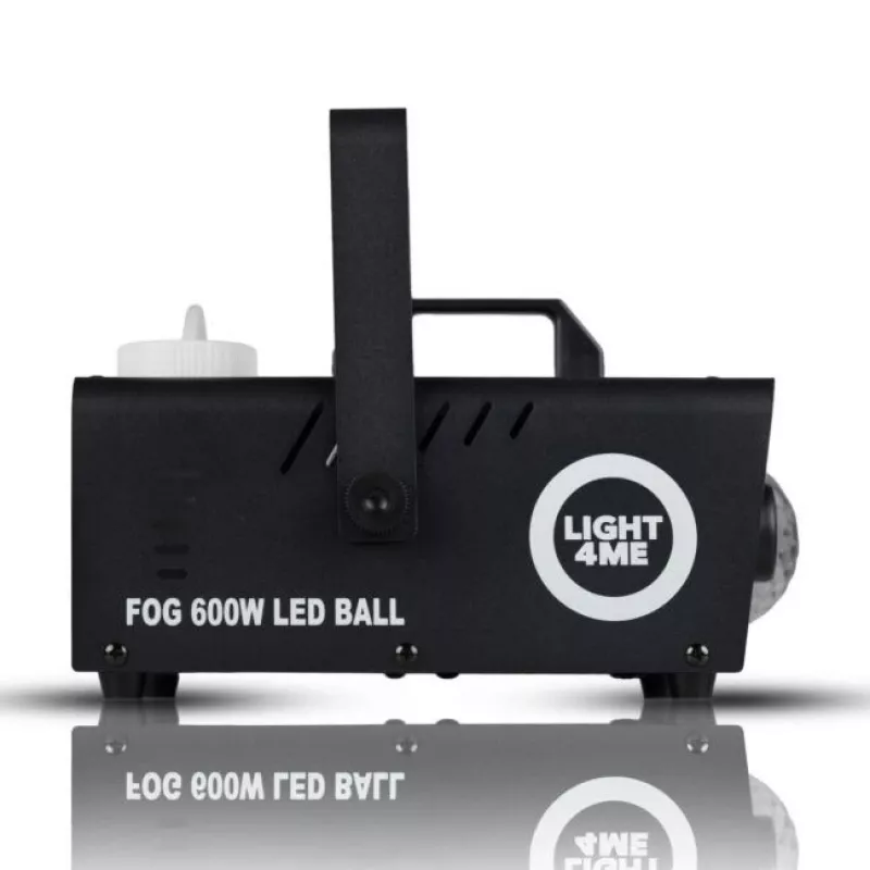 LIGHT4ME FOG 600W LED BALL - Dūmų mašina su LED rutuliu ir nuotolinio valdymo pultu
