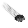 Corsair Premium Sleeved 2x 8-Pin į 12V-2x6 kabelis, skirtas Type-5 maitinimo šaltiniui - Baltas