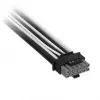 Corsair Premium Sleeved 2x 8-Pin į 12V-2x6 kabelis, skirtas Type-5 maitinimo šaltiniui – juoda/balta