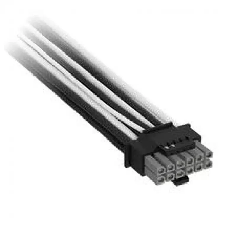 Corsair Premium Sleeved 2x 8-Pin į 12V-2x6 kabelis, skirtas Type-5 maitinimo šaltiniui – juoda/balta