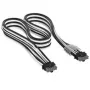 Corsair Premium Sleeved 12V-2x6 į 12V-2x6 laidas, Universal - juoda/balta