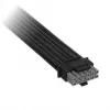 Corsair Premium Sleeved 12V-2x6 į 2x 6+2 kontaktų PCIe kabelis, universalus - juodas