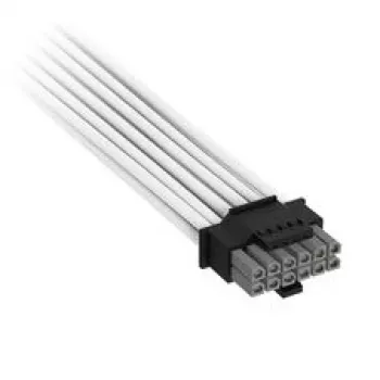 Corsair Premium Sleeved 12V-2x6 į 2x 6+2 kontaktų PCIe kabelis, Universalus - Baltas