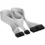 Corsair Premium Sleeved 24-Pin-ATX kabelis, Gen 5, Type-5 maitinimo šaltiniui - Baltas