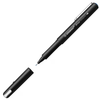 Finelaineris Stabilo dr!ver 1088/41 — mėlyna, 0,4 mm, juodas korpusas