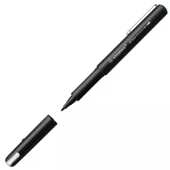 Stabilo dr!ver finelineris Medium (0,8 mm) — mėlynas rašalas, juodas korpusas
