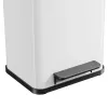 Stačiakampis plieninis šiukšlių krepšelis Hailo Öko duo Plus M 18 L, baltas