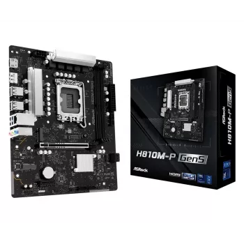 Motininė plokštė ASROCK H810M-P GEN5 – H810 mikroschema, LGA 1700, mATX, DDR5 palaikymas