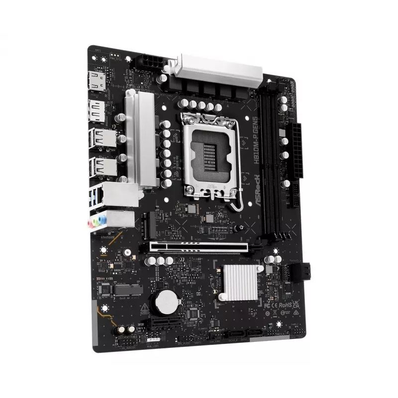Motininė plokštė ASROCK H810M-P GEN5 – H810 mikroschema, LGA 1700, mATX, DDR5 palaikymas