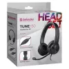 Laidinės ausinės su mikrofonu DEFENDER tune 150 – juodos, stereo