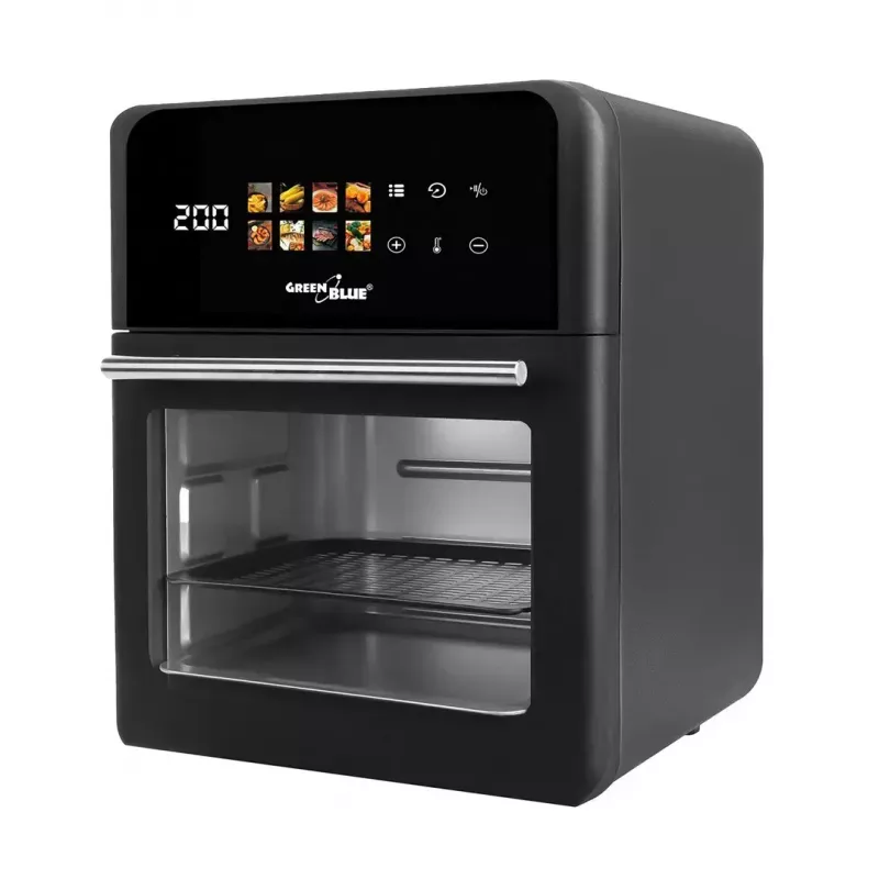 GreenBlue GB950 oro gruzdintuvė 1800W, 10 L talpa, 8 programų, liečiamasis skydelis, laikmatis, juoda