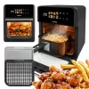 GreenBlue GB950 oro gruzdintuvė 1800W, 10 L talpa, 8 programų, liečiamasis skydelis, laikmatis, juoda