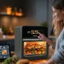 GreenBlue GB950 oro gruzdintuvė 1800W, 10 L talpa, 8 programų, liečiamasis skydelis, laikmatis, juoda