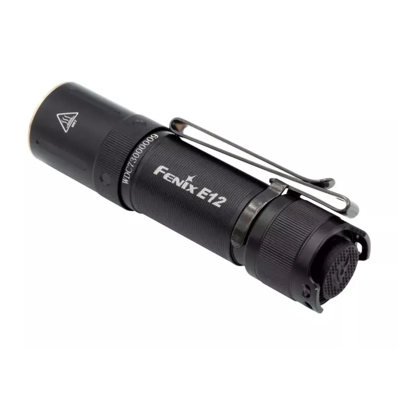 Rankinis žibintuvėlis Fenix E12 V2.0 juodas LED aliuminis IP68 50000h
