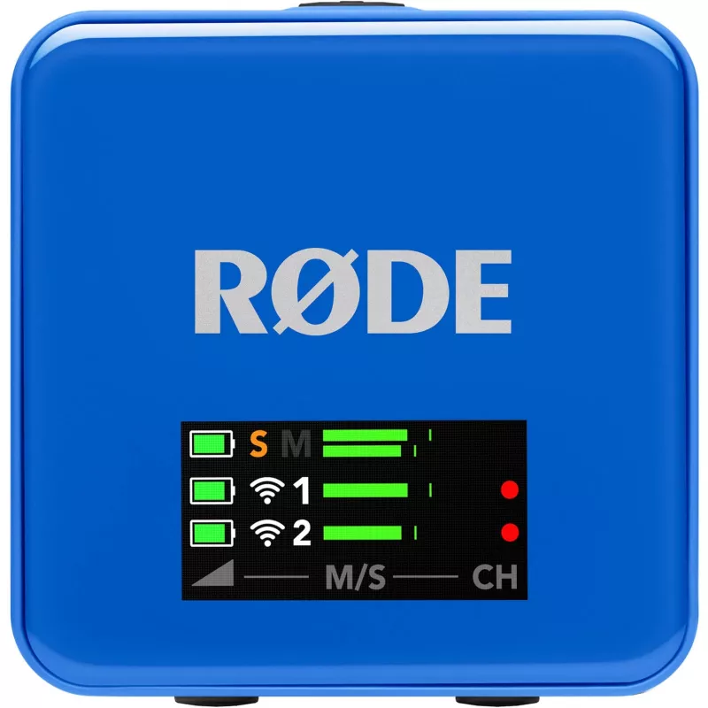 Belaidė mikrofono sistema Rode Wireless Go III mėlyna