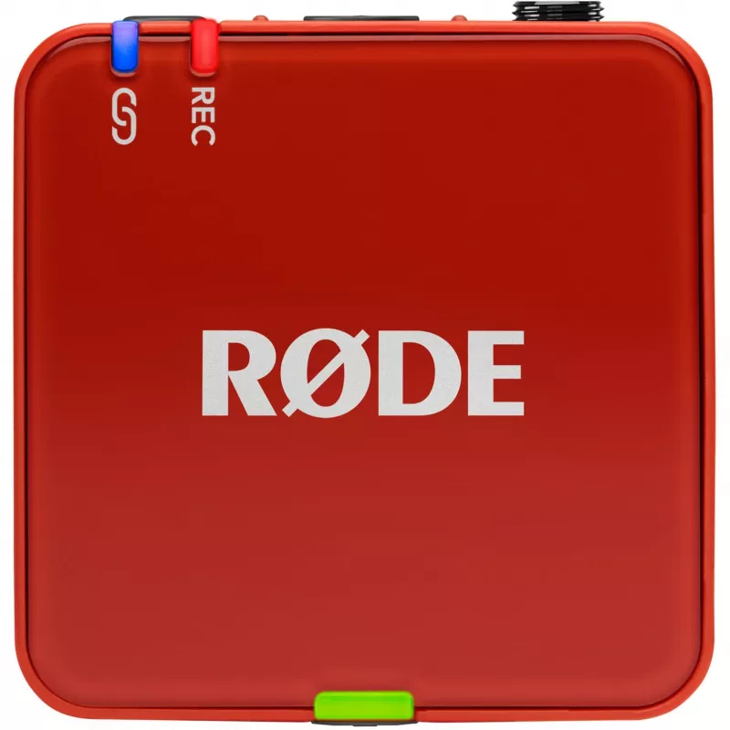 Belaidė mikrofonų sistema Rode Wireless Go III ruda — 2,4 GHz, kompaktiškas dviejų kanalų rinkinys