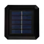 Saulės energijos LED stulpinis šviestuvas GreenBlue GB128 WW, 3200K neutrali balta, vokinis gaubtas, 100x100mm, juodas