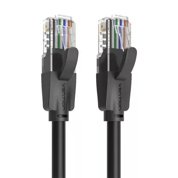 Tinklo kabelis UTP CAT6 Vention IBEBG RJ45 Ethernet 1000Mbps 1,5m Juodas