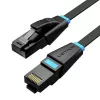 Plokščias tinklo kabelis UTP CAT6 Vention IBJBI RJ45 Ethernet 1000Mbps 3m Juodas