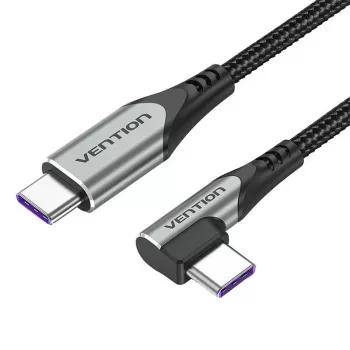 Vention TAKHF USB-C į USB-C 5A kampinis laidas (pilka)