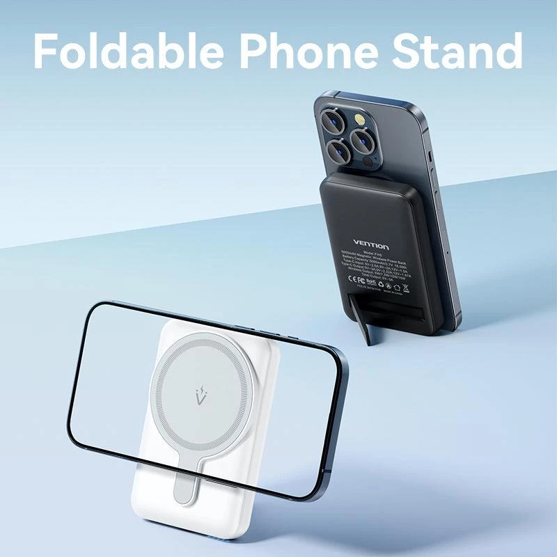Power Bank Wrl 5000 mAh 20 W Magnetinis Juodas FHSB0 Vention