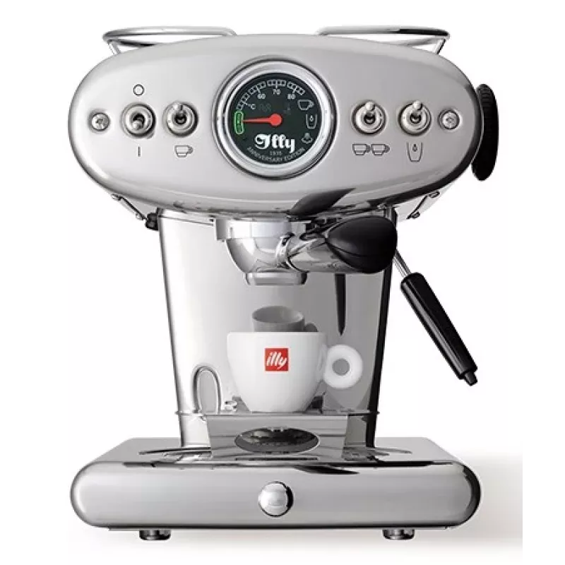 illy X1 Anniversary kavos aparatas maltai kavai ir E.S.E. kapsulėms (nerūdijantis plienas)