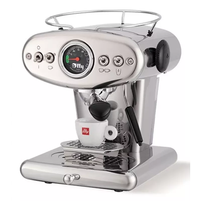 illy X1 Anniversary kavos aparatas maltai kavai ir E.S.E. kapsulėms (nerūdijantis plienas)