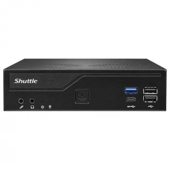 Shuttle Barebone slim DH610V2 Intel/DDR5/juodas - Kompiuterio korpusas be komponentų - Intel Socket 1700 (Core i)