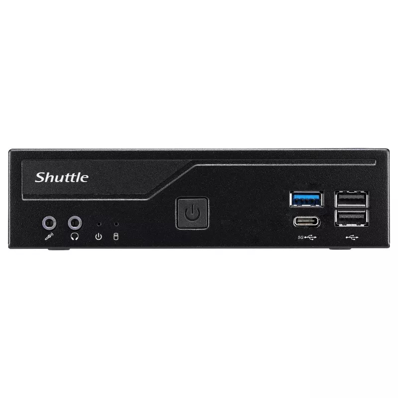 Shuttle Barebone slim DH610V2 Intel/DDR5/juodas - Kompiuterio korpusas be komponentų - Intel Socket 1700 (Core i)