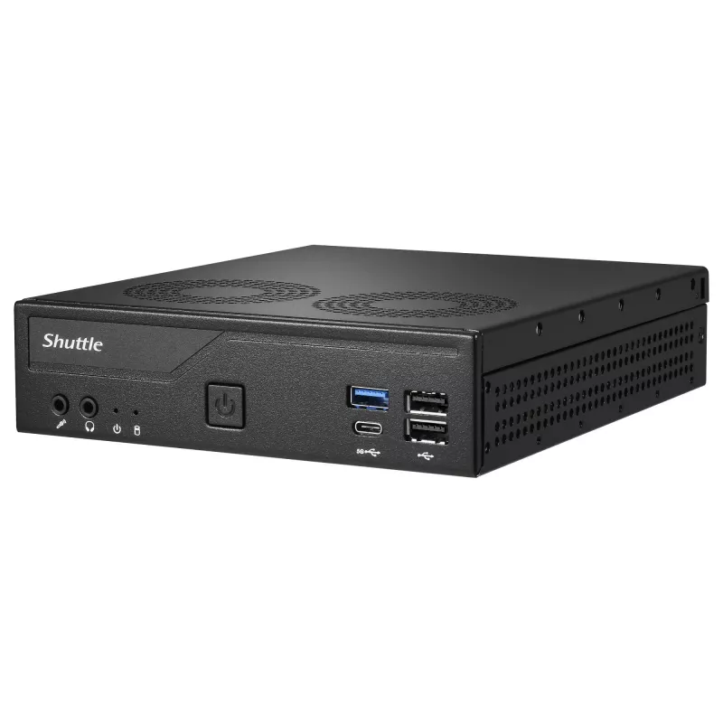 Shuttle Barebone slim DH610V2 Intel/DDR5/juodas - Kompiuterio korpusas be komponentų - Intel Socket 1700 (Core i)