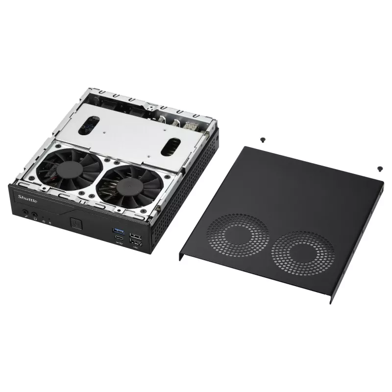 Shuttle Barebone slim DH610V2 Intel/DDR5/juodas - Kompiuterio korpusas be komponentų - Intel Socket 1700 (Core i)