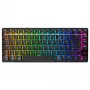 Belaidė žaidimų klaviatūra Cherry XTRFY K33 Compact 75% QWERTZ vokiška USB + RF + Bluetooth RGB juoda