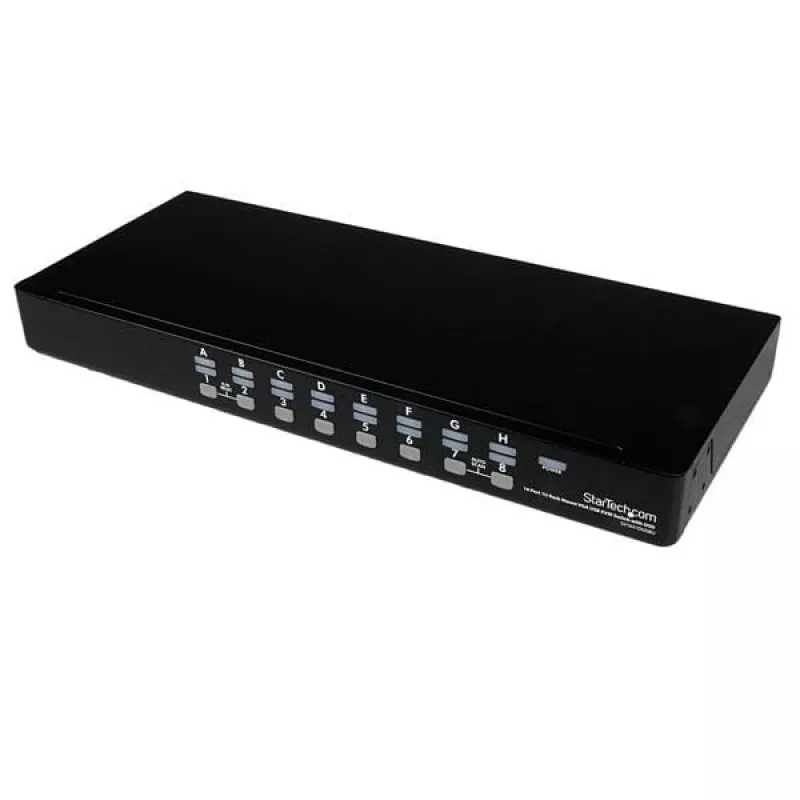 StarTech.com 16 prievadų 1U stovo USB KVM jungiklis su OSD (SV1631DUSBU)