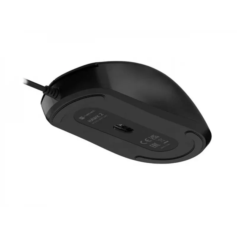 NATEC Hawk 2 laidinė lazerinė pelė, juoda, iki 2400 DPI