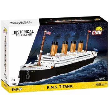 Konstruktorius Cobi R.M.S. Titanic modelio rinkinys, 848 detalės, kolekcinis laivo modelis