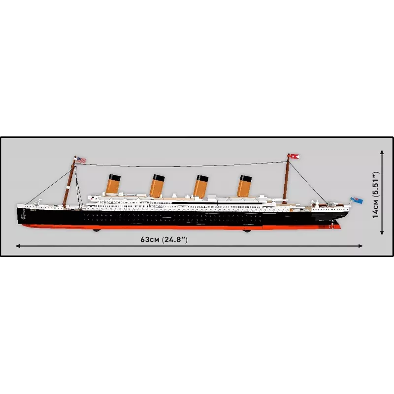 Konstruktorius Cobi R.M.S. Titanic modelio rinkinys, 848 detalės, kolekcinis laivo modelis