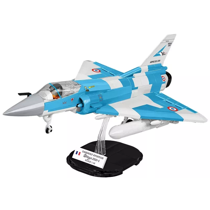Cobi Mirage 2000-5F lėktuvo modelis iš kaladėlių, Ginkluotųjų pajėgų serija, 495 detalės, mastelis 1:48