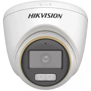 Kupolinė IP vaizdo stebėjimo kamera Hikvision DS-2CE72DF3T-LFS (ColorVu, 2,8 mm, 1920x1080) luboms, vidaus/lauko