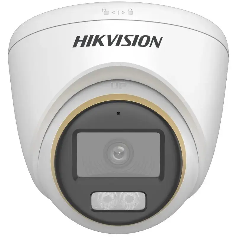 Kupolinė IP vaizdo stebėjimo kamera Hikvision DS-2CE72DF3T-LFS (ColorVu, 2,8 mm, 1920x1080) luboms, vidaus/lauko