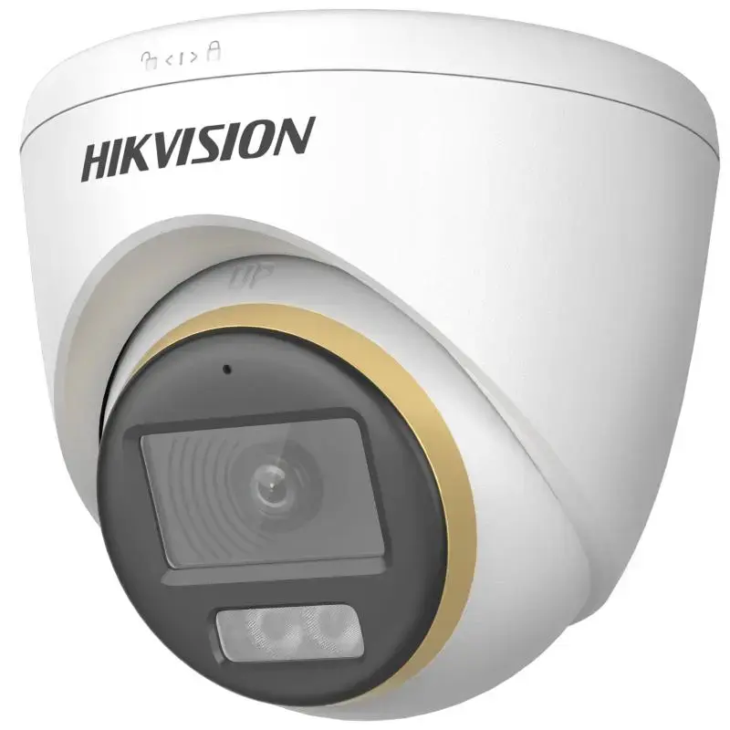 Kupolinė IP vaizdo stebėjimo kamera Hikvision DS-2CE72DF3T-LFS (ColorVu, 2,8 mm, 1920x1080) luboms, vidaus/lauko