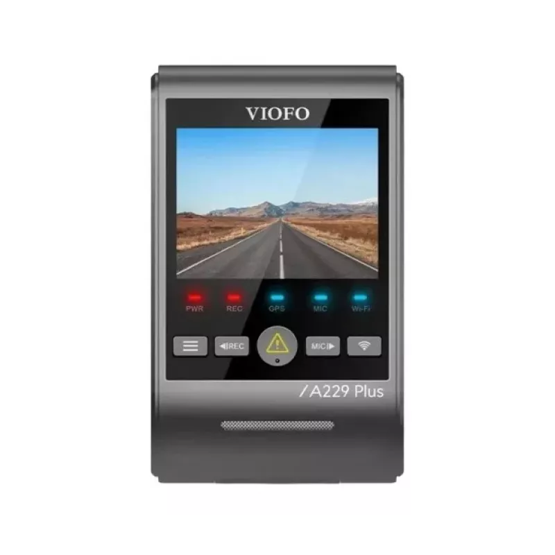 Vaizdo registratorius VIOFO A229 PLUS 1CH-G GPS — 1 kanalas, 2560×1440, GPS, Wi‑Fi, 2,4 colio ekranas, MicroSD iki 512 GB