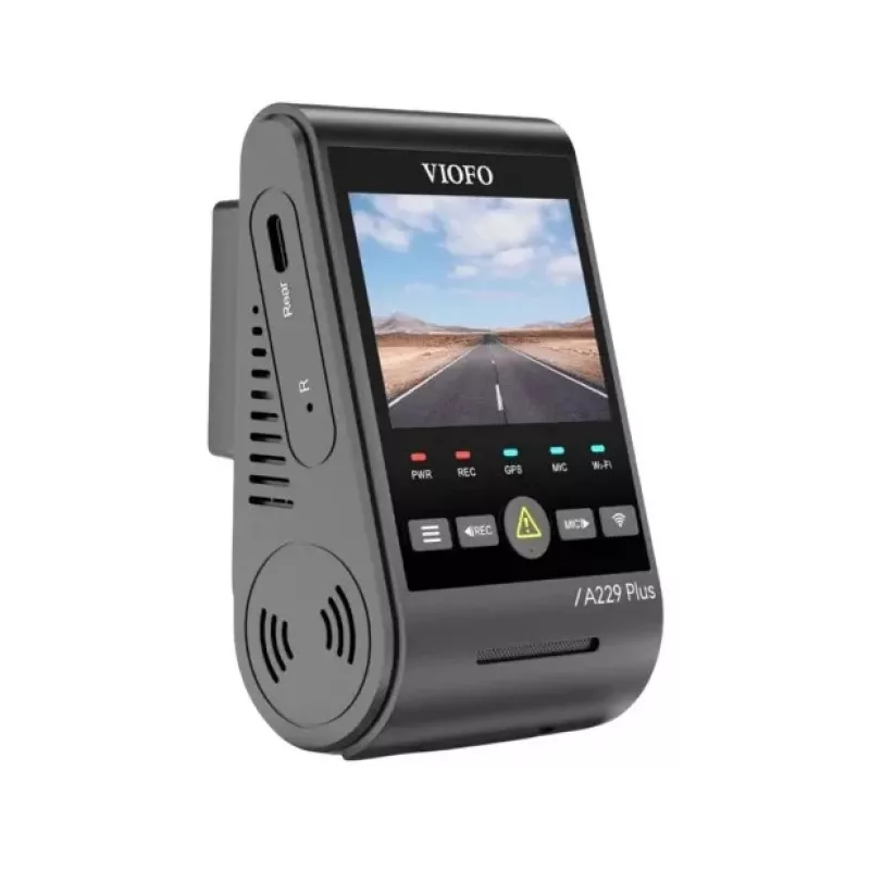 Vaizdo registratorius VIOFO A229 PLUS 1CH-G GPS — 1 kanalas, 2560×1440, GPS, Wi‑Fi, 2,4 colio ekranas, MicroSD iki 512 GB