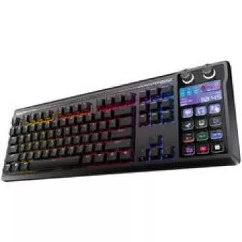 Corsair Galleon 100 SD žaidimų klaviatūra, pilno dydžio, integruotas Stream Deck, keičiami jungikliai, DE - juoda