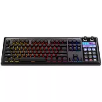Corsair Galleon 100 SD žaidimų klaviatūra, pilno dydžio, integruotas Stream Deck, keičiami jungikliai, DE - juoda