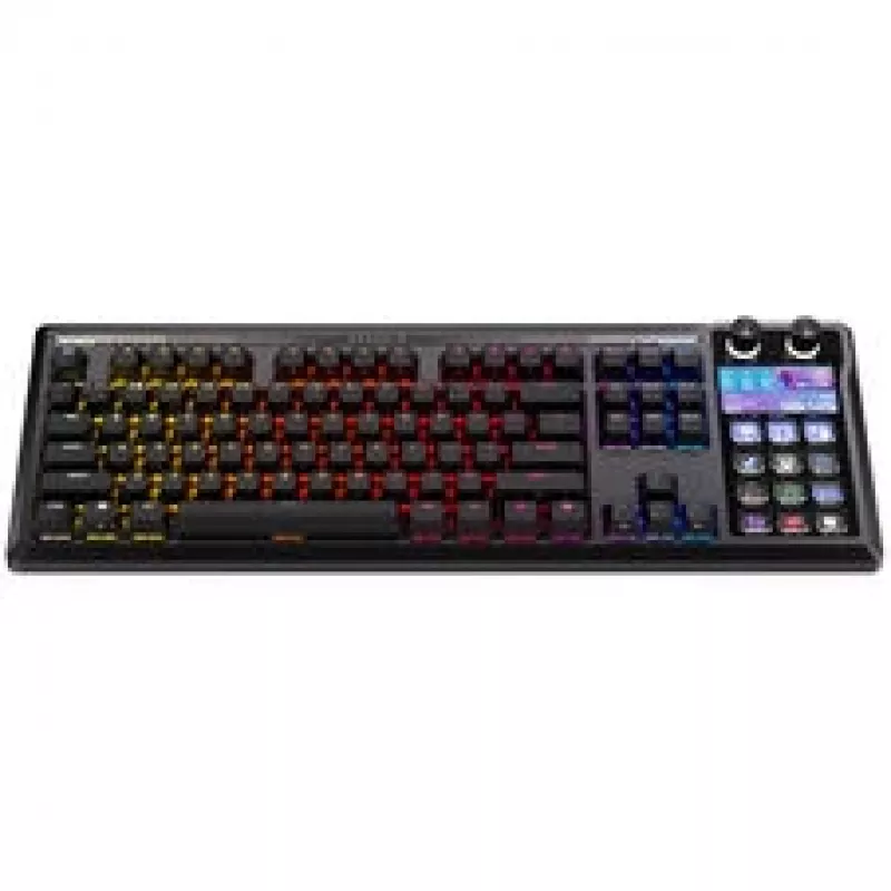Corsair Galleon 100 SD žaidimų klaviatūra, pilno dydžio, integruotas Stream Deck, keičiami jungikliai, DE - juoda
